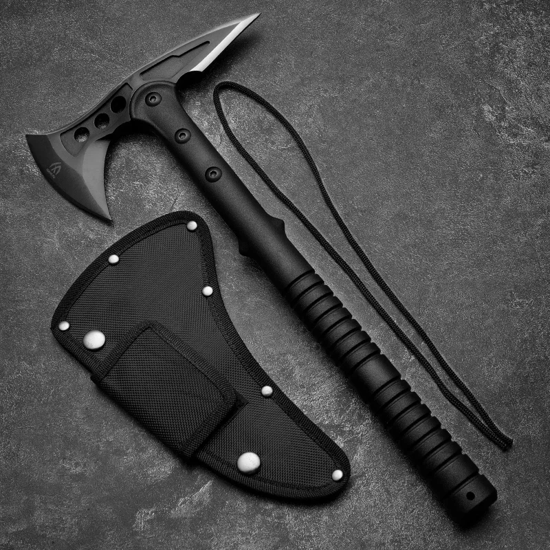 Imagem -03 - Portátil Multi Funcional Aço Battle Axe Huangfu4cr13 Survival Axe para Acampamento ao ar Livre Caça e Atividades de Emergência