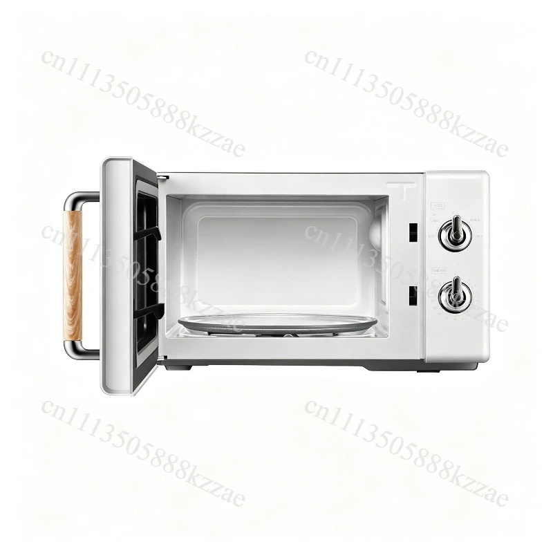 20L Retro Double Knob Microwave Oven Household Defrost Sterilization Food Heating Appliance