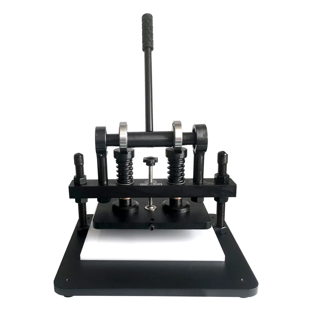 Hand Tool Manual PU Leather Strap Belt Guillotine Cutter Press Punch Machine for Wallet Keychain Flower