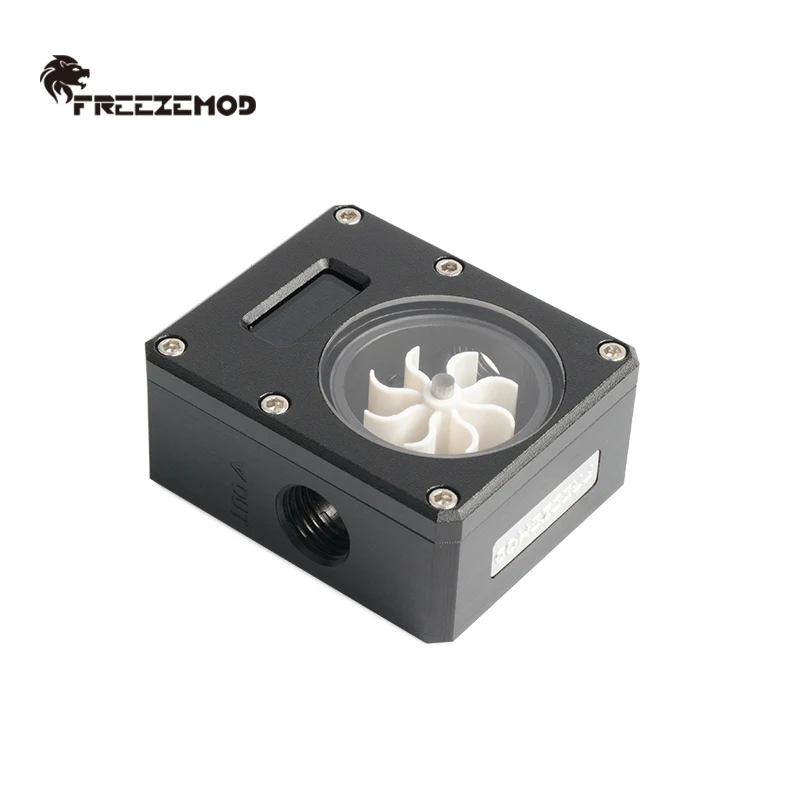 FREEZEMOD Flowmeter Temperature Display POM Thermometer Flow Cuboid Sensor VA LCD Screen Smart Gamer PC Watercooling MOD WDXS-T4