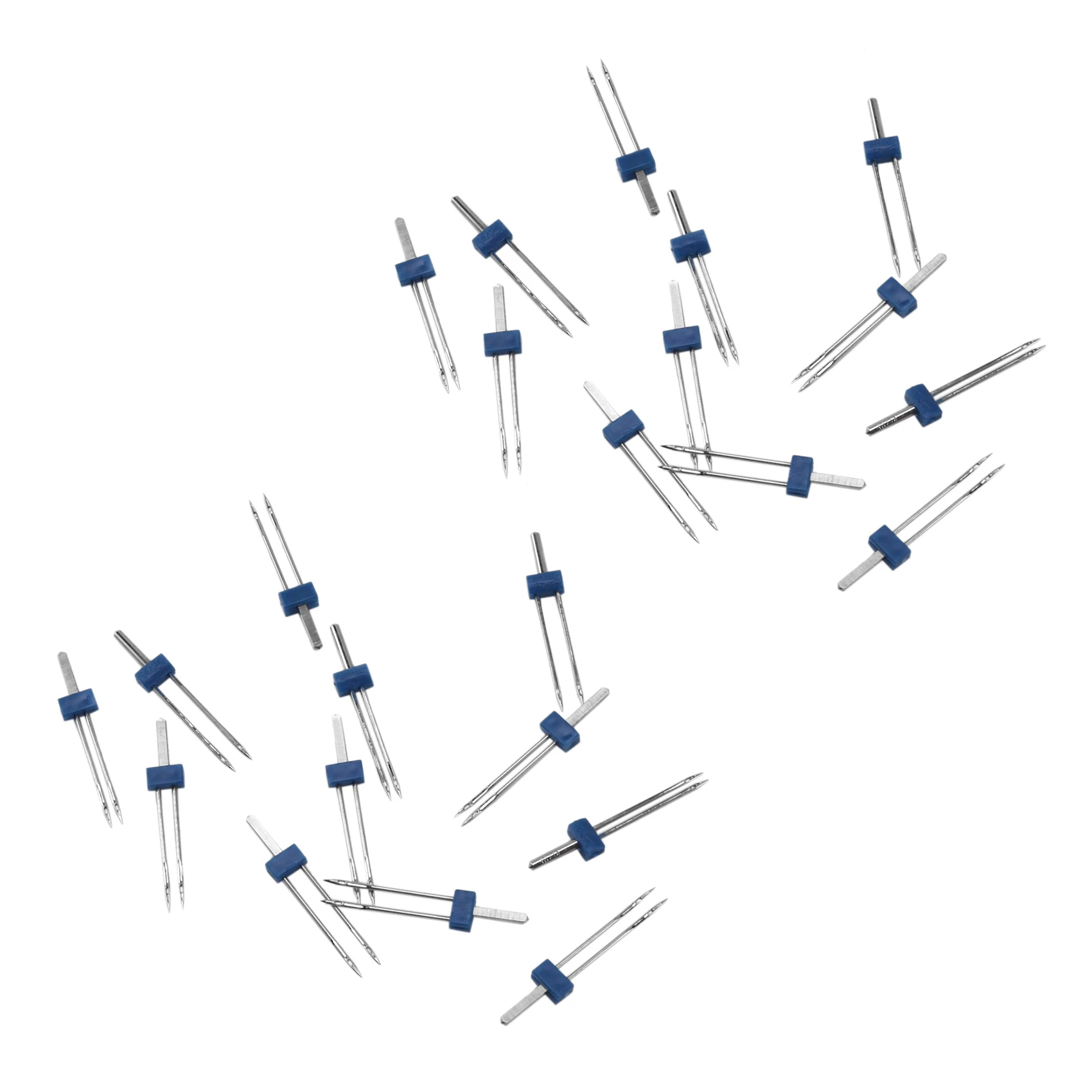 A7THK-24 Pieces Twin Needles, Double Twin Needles With Plastic Box For Sewing Machine, 3 Sizes Mixed 2.0MM, 3.0MM, 4.0MM