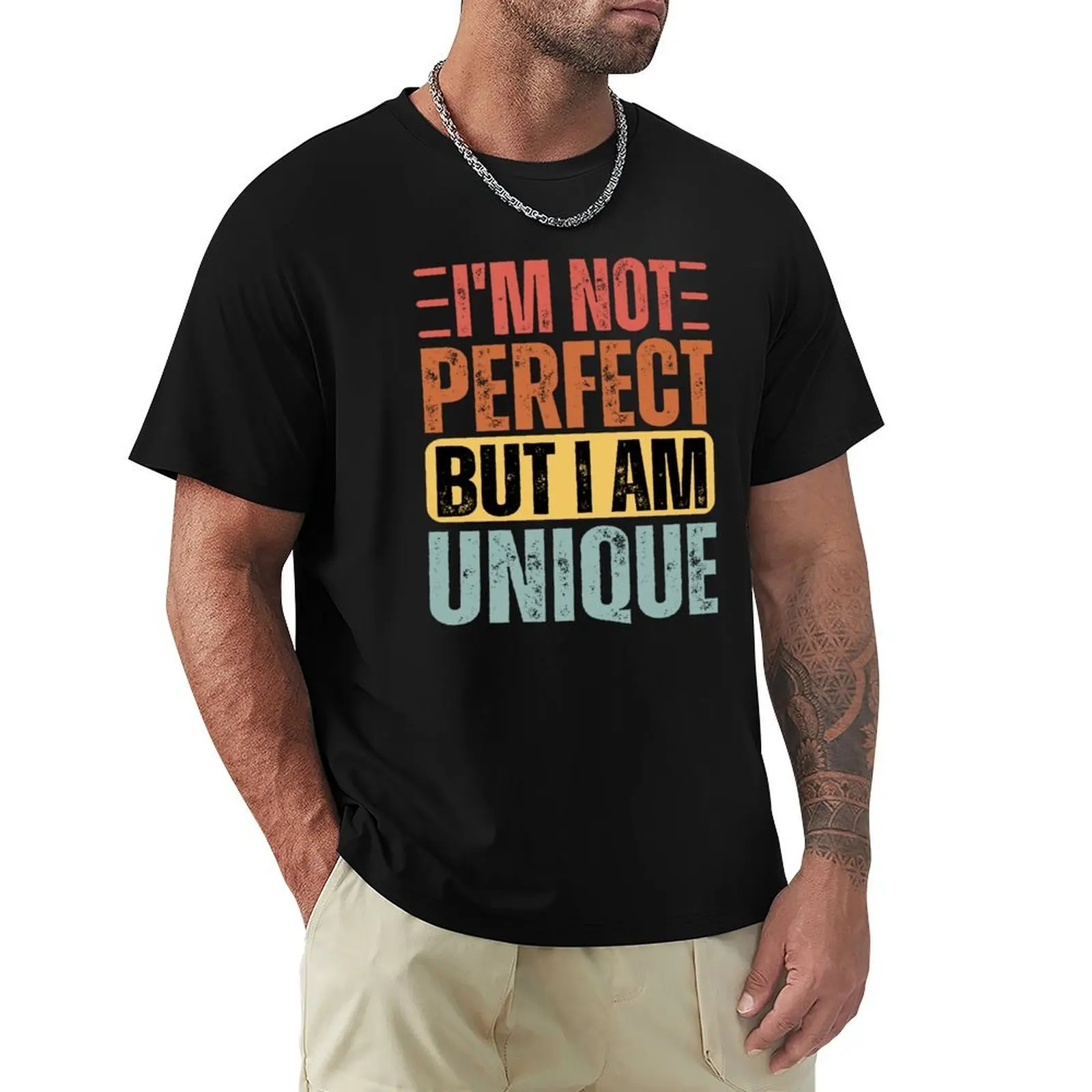 

I'm Not Perfect But I Am Unique T-Shirt anime graphics anime tshirt mens graphic t-shirts anime