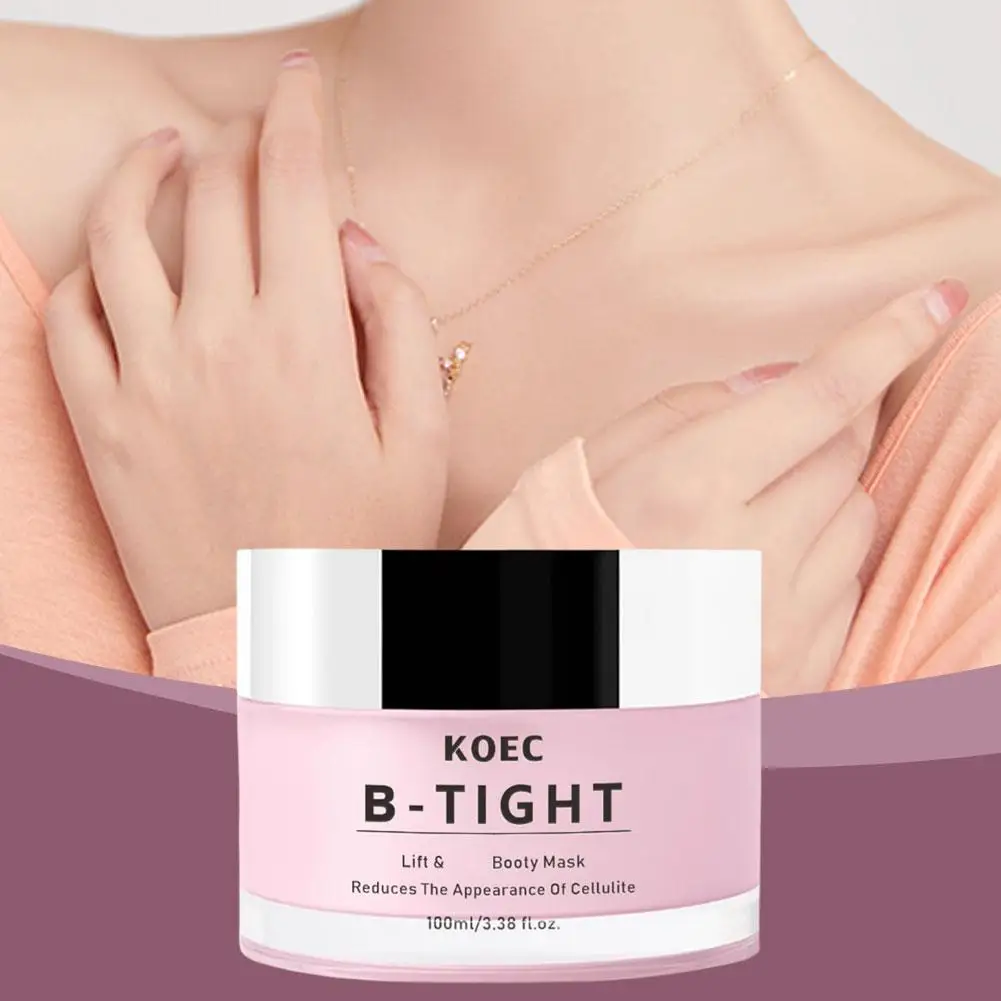 100 مل كريم الجسم Koec B-Tight بحمض الهيالورونيك الوردي - ترطيب لشد البشرة ورفع يدوم طويلاً يقلل من الترهل للعناية اليومية بالجسم