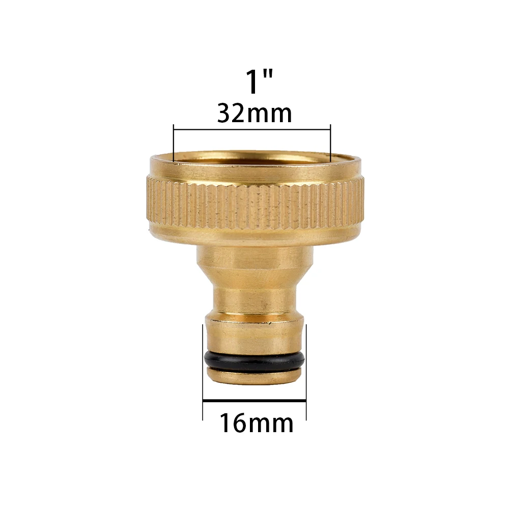 1/2\'\' 3/4\'\' 1\'\' Brass Tap Quick Connecter 16mm 20mm Copper Hose Coupling Adapter Garden Tubing Repair Watering Gun Fittings Tool