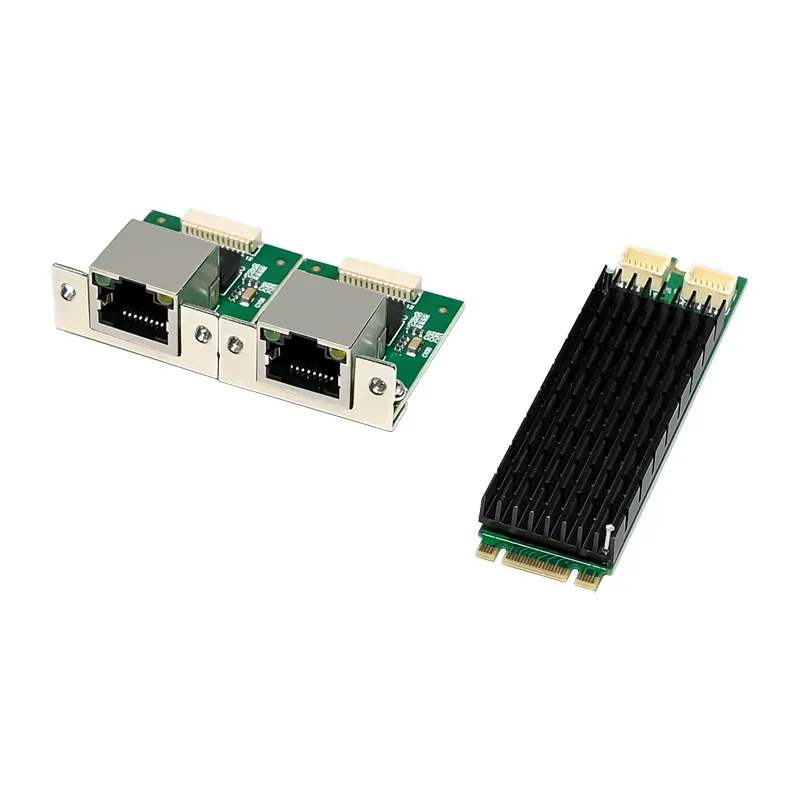 M.2 - デュアルポート 2.5G イーサネット NIC ネットワークカード M.2 22X80mm サイズ B キーおよび M キー 2500 Mbps Intel226 チップセット