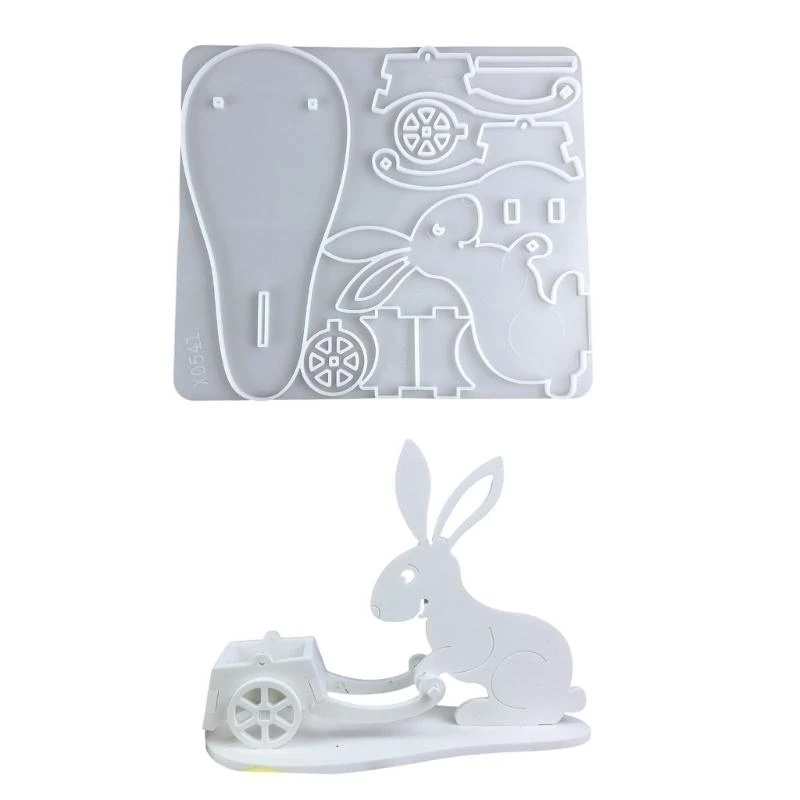 

Flexible Silicone Holder Mould for Decorative Rabbit Designs Accessory for Christmas and Festive Occasions E0BF