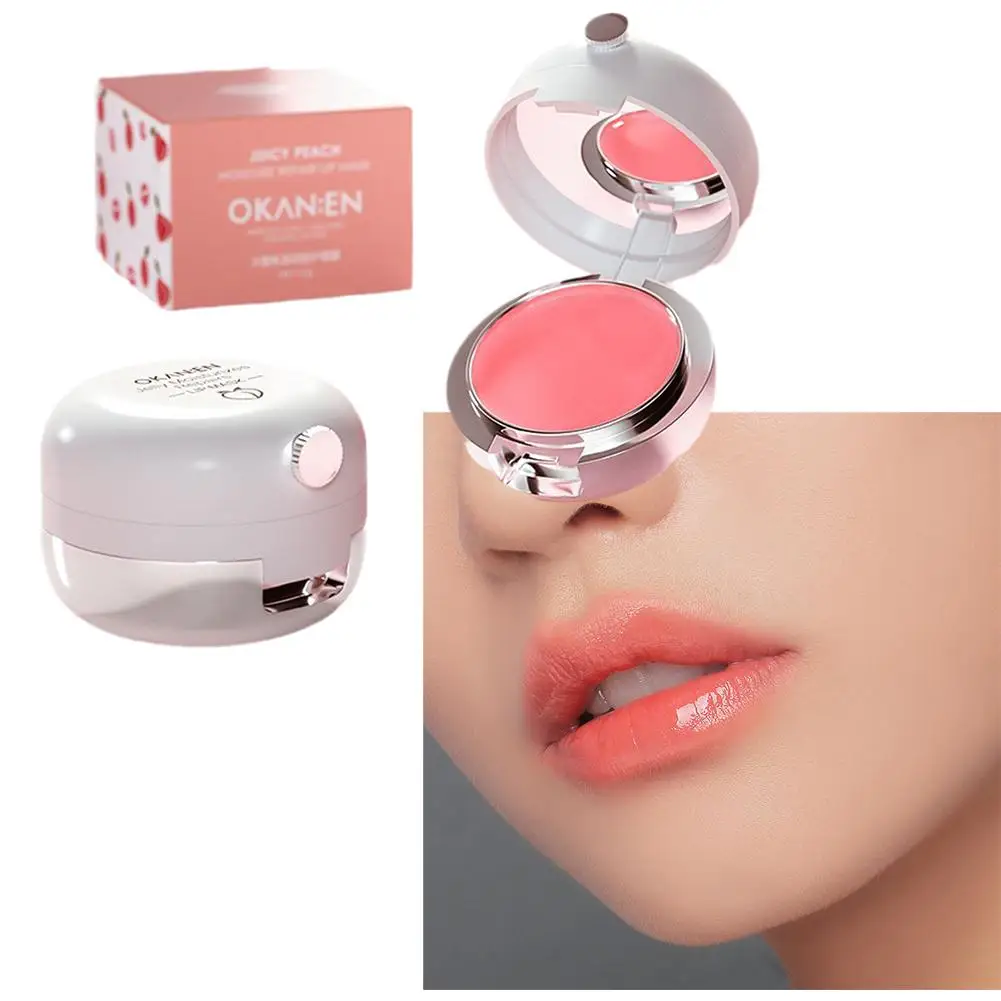 Peach Lip Mask Peeling Remove Dead Skin Fade Fine Lines Essence Moisturizing Beauty Lip Jelly Care Sleeping Plumper Lip Mas Z8F5