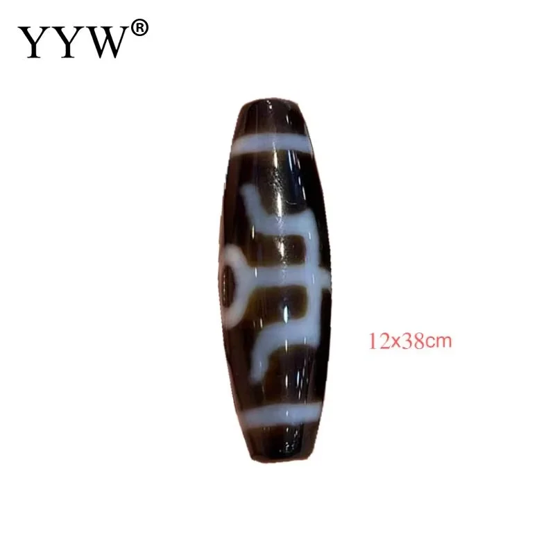 1PCs Beads Natural Tibetan Dzi Beads Oval 38x12mm Hole:Approx 2.5mm Jewelry Making Diy Bracelet Jewelry Accessories Gift