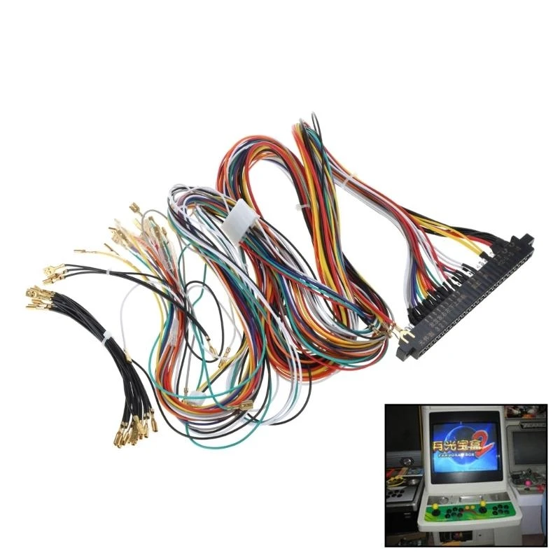 Jamma Wire Cablaggio a 28 pin Jamma Loom Joystick Connettore 60 in 1 83CF