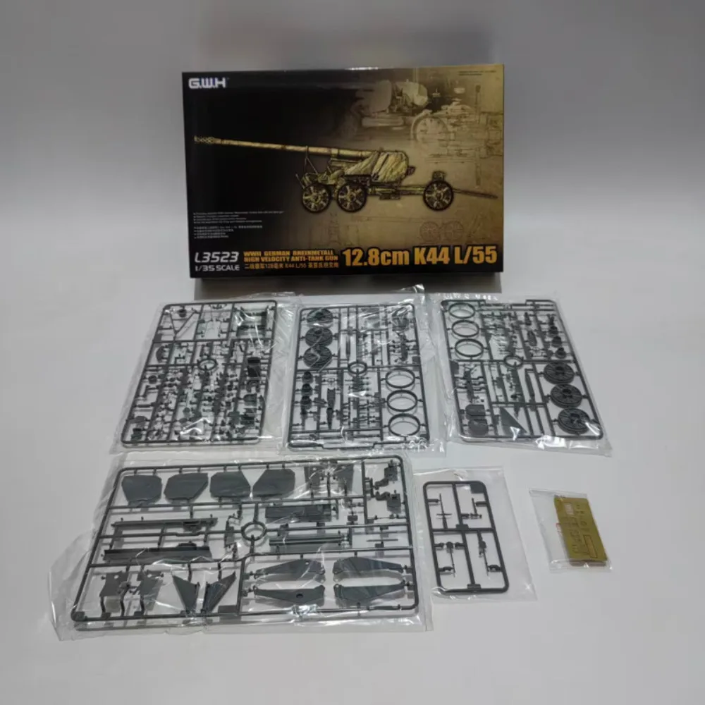 

Great Wall Hobby G.W.H 1/35 L3523 WWII German Rheinmetall 12.8cm K44 L/55 Plastic Model Kit