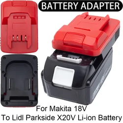 Adaptateur/convertisseur de batterie pour Lidl Parkside X20V, outils Eddie Ion vers Makita 18V, adaptateur de batterie Eddie Ion, accessoires pour outils électriques