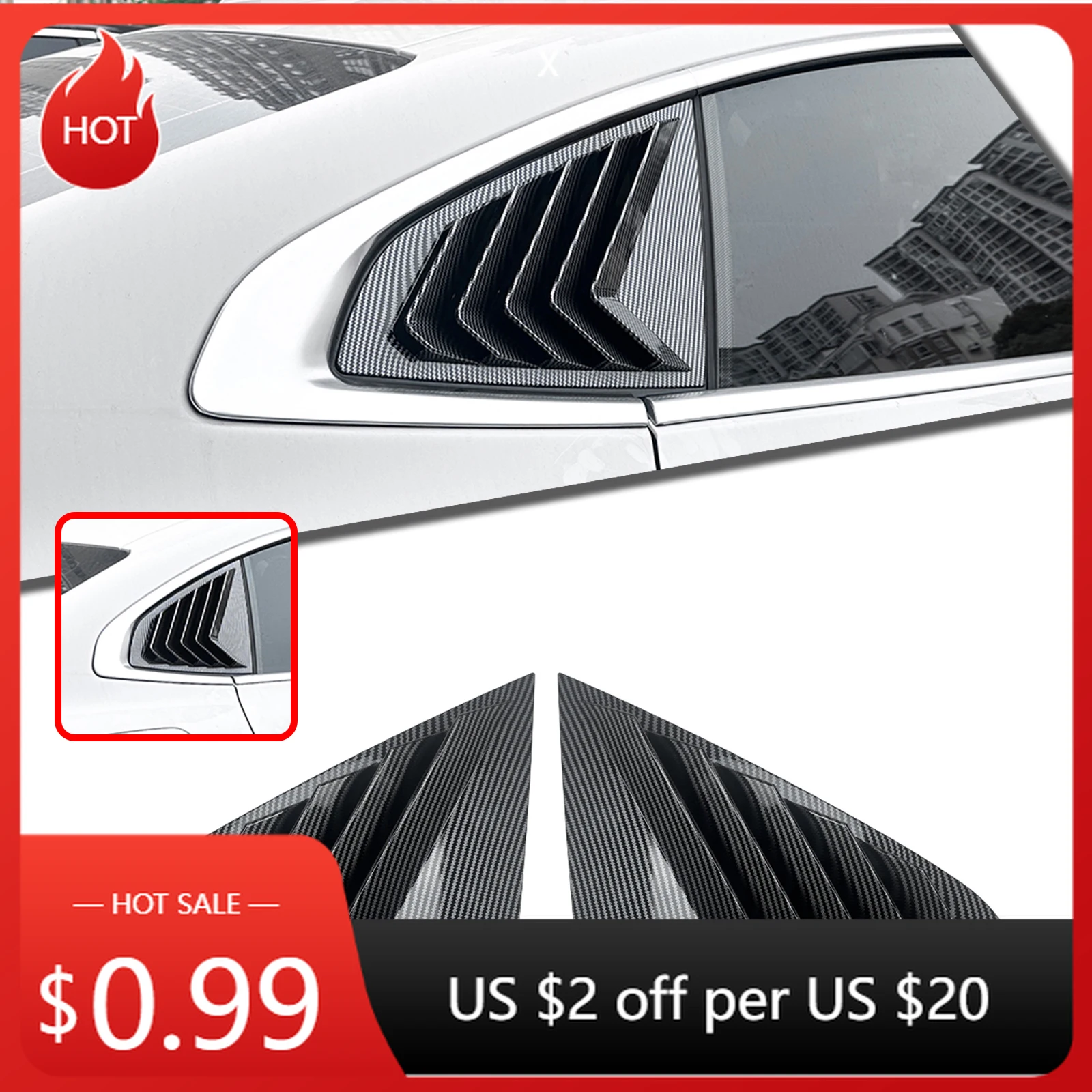 

Для BMW 2 серии F44 2020-2023 задняя боковая оконная жалюзи, накладка из углеродного волокна/глянцевое черное лобовое стекло Su, комплекты кузова