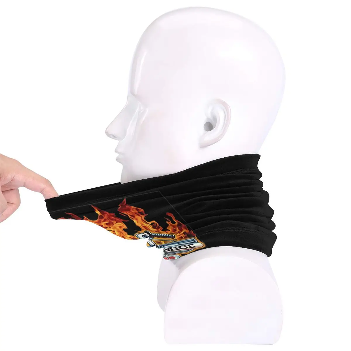 Biker Muizen Uit Mars Retro Cartoon Microfiber Nek Gaiter Bandana Sjaal Zachte Hoofddeksels Bescherming Tegen De Zon