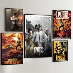 1PC PUBG Poster Movie Sticky Posters Retro Kraft Paper Sticker DIY Room Bar Cafe Aesthetic Art Wall Painting