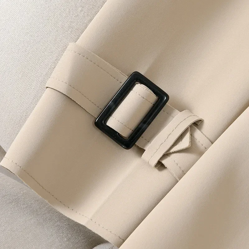 Trench Coat pour femmes mode vêtements d'hiver femmes longs manteaux et vestes femmes ceinture Double boutonnage Trench Coat femmes vêtements