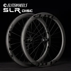 ELITEWHEELS SLR Freio a disco Rodas de bicicleta de estrada de carbono RD13 Sistema de catraca 36T Clincher Tubeless 700c Rodas de ciclocross