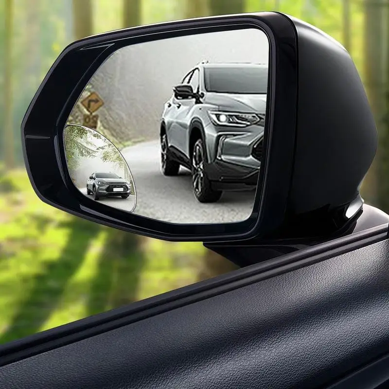 2pcs Car Rearview Mirror Small Auxiliary Mirror Wide-angle Rearview Mirror Clear Blind Spot Reversing Glass Mirror