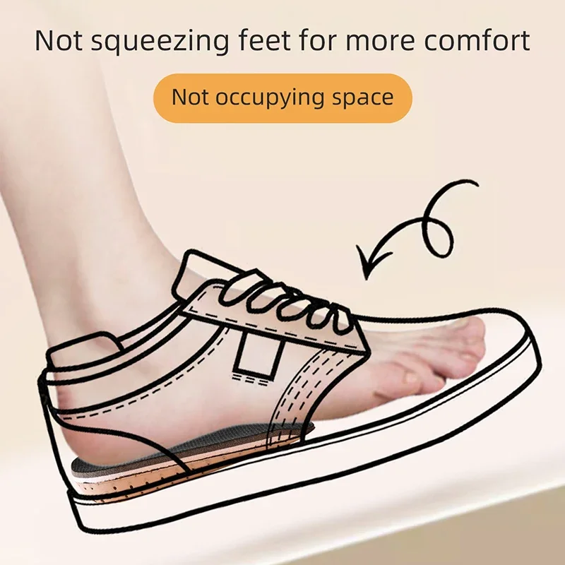 3–4 cm große Memory-Schaum-Einlegesohlen für Schuhe, Herren-Einlegesohlen zur Erhöhung der Höhe, atmungsaktive, schweißabsorbierende Einlegesohlen für Füße, Laufzubehör – Detail 4