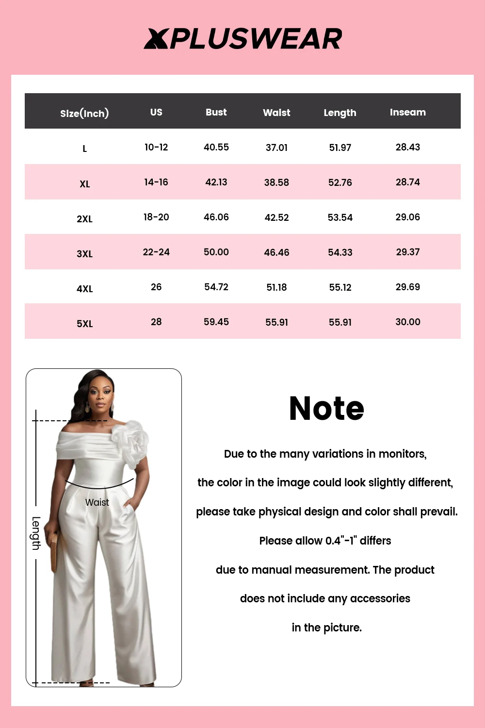 Plus Size Formal White Elegant Off The Shoulder 3D Pocket Satin Jumpsuits