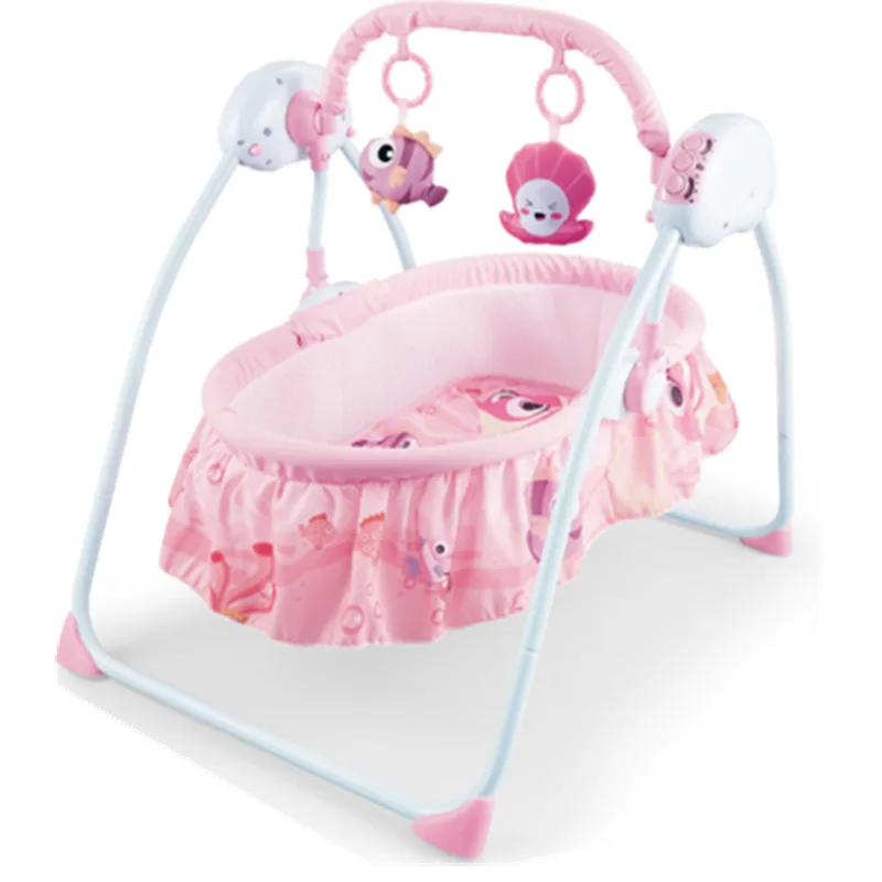 Baby Electric Rocking Chair Cradle Baby Comfort Recliner Remote Control Swing Cradle Bed Coax Sleep Rocker Cradle