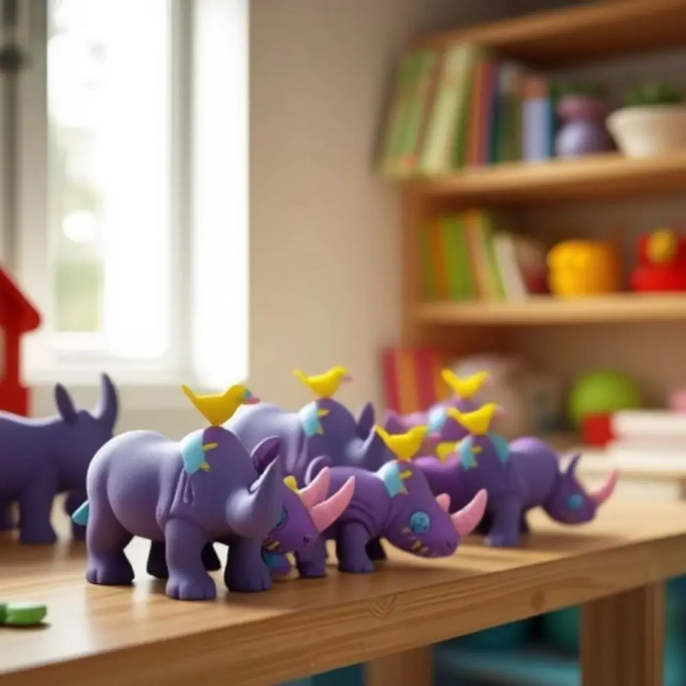 

Multi-Jointed 3D Printing Rhinoceros Toy 3D Printing Movable Multi Joint Rhinoceros Toys Crafts Collection Toy