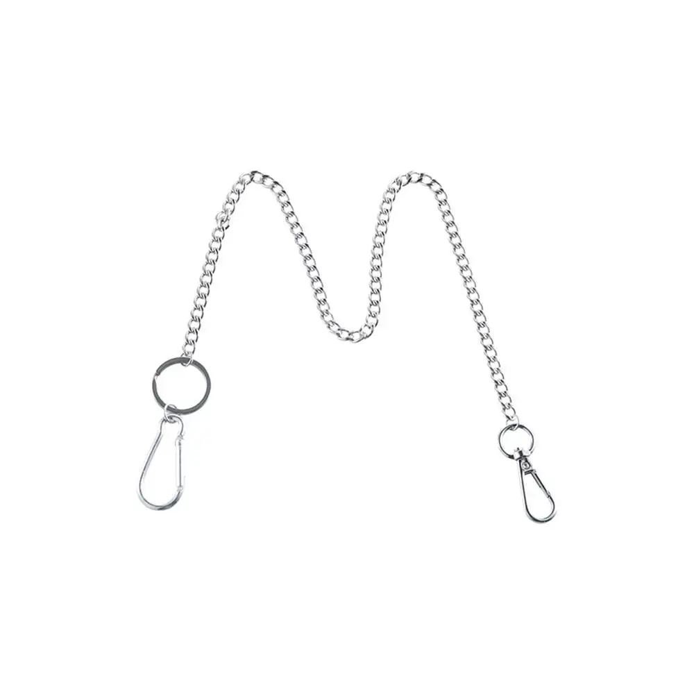 Perhiasan Unisex Street Metal Cincin Besar Rantai Kunci Stainless Steel Rantai Celana Rantai Dompet Rantai Sabuk