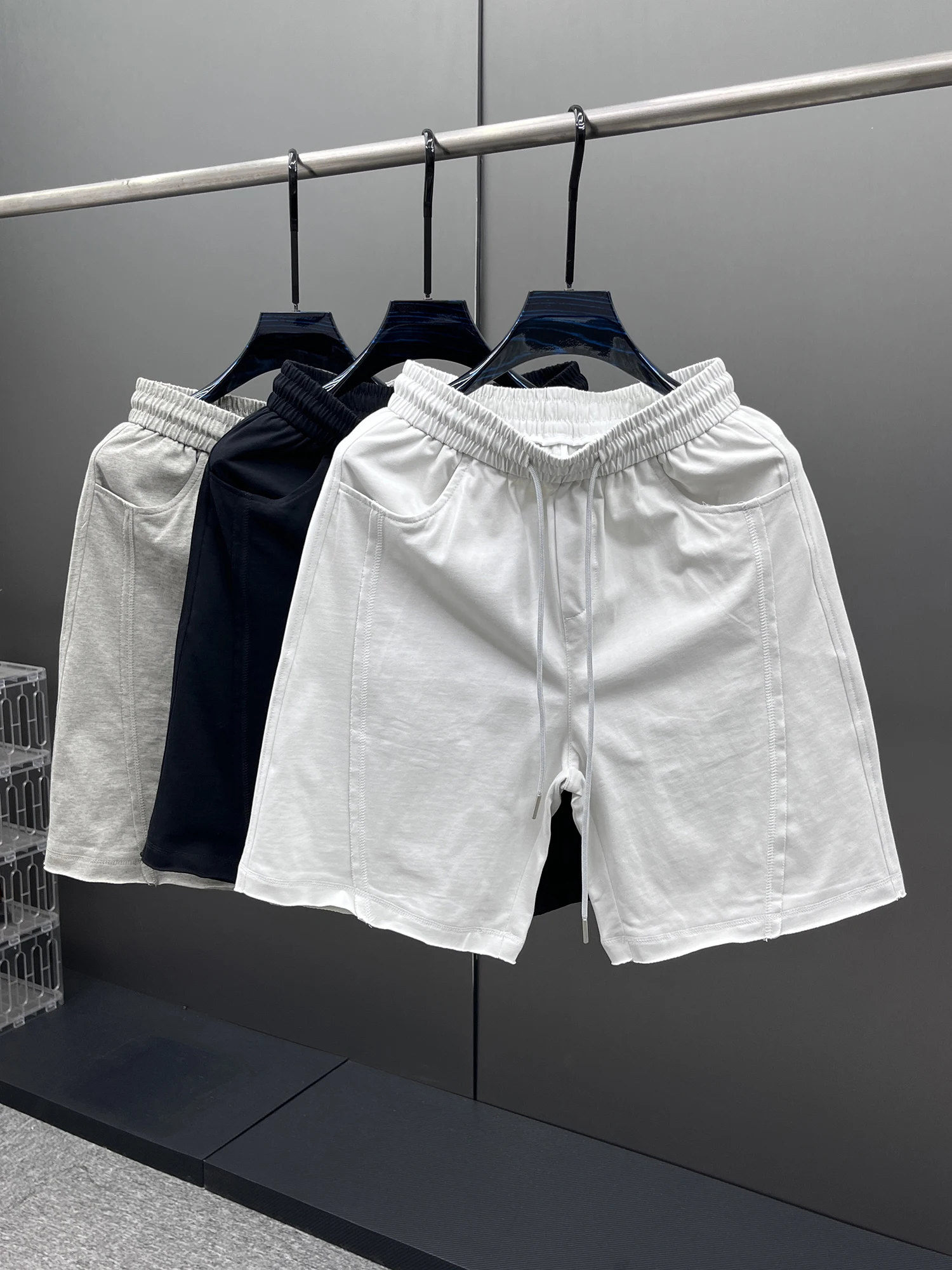 

Летние мужские брюки свободного кроя 2025 года: молодежные, модные, спортивные, повседневные, дышащие, легкие, прямого кроя