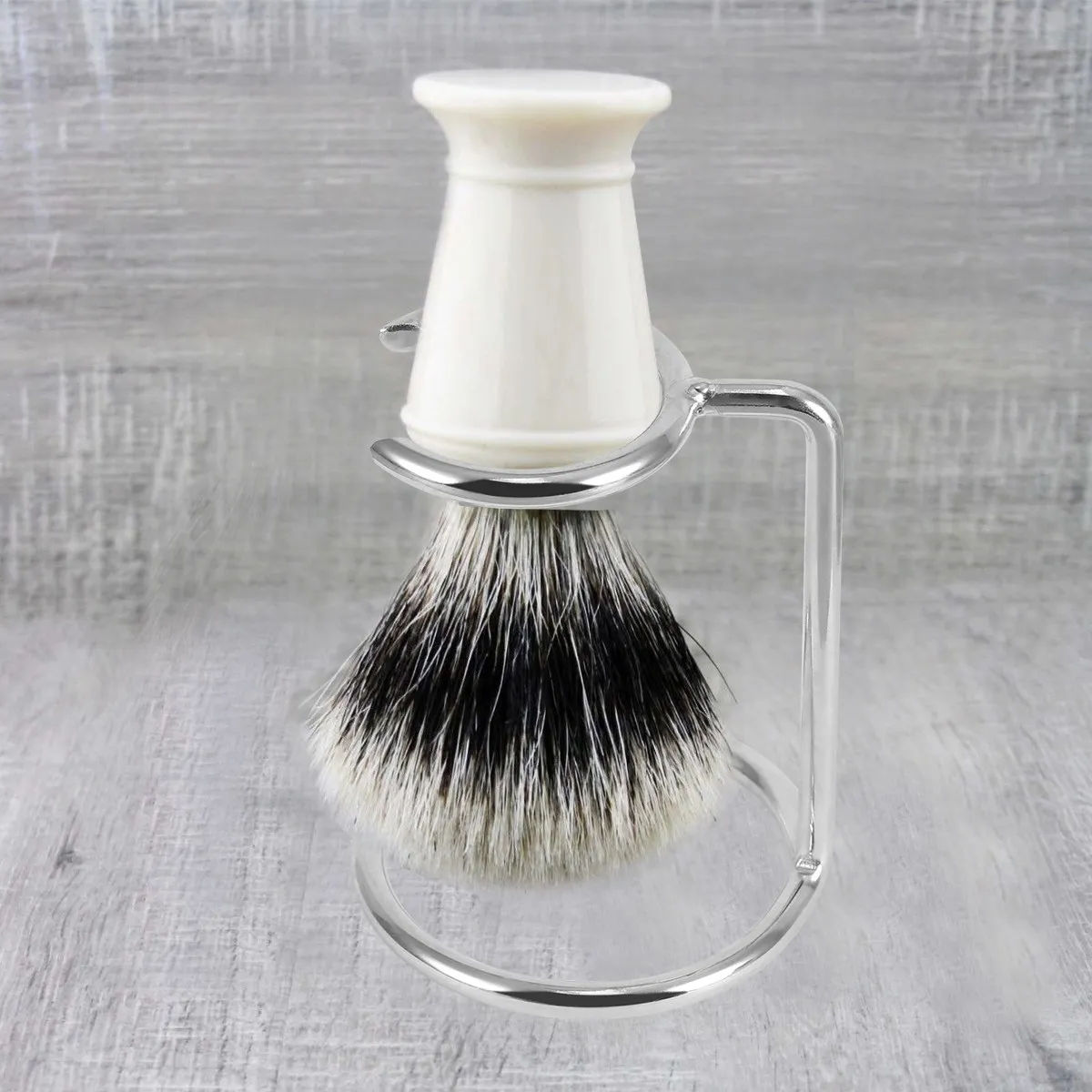 

Stainless Steel Shaving Brush Stand Holder Drip Dry Organizer for Wet Shaving Brushes Prolongs Bristle Life Home Barber Salon