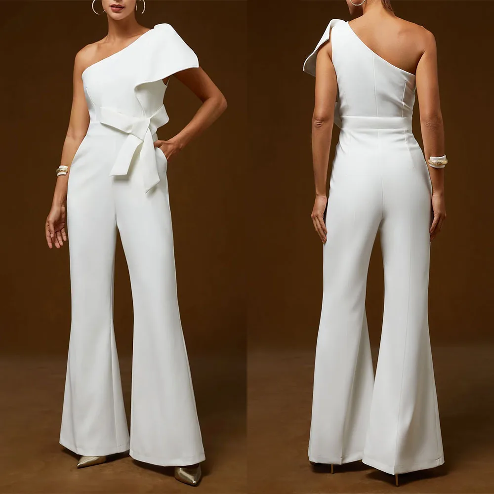 

Customized One Shoulder Ankle Length Vestidos En Oferta Liquidación Para Bodas Abendkleider Luxus 2026 Weddings.dress Guests