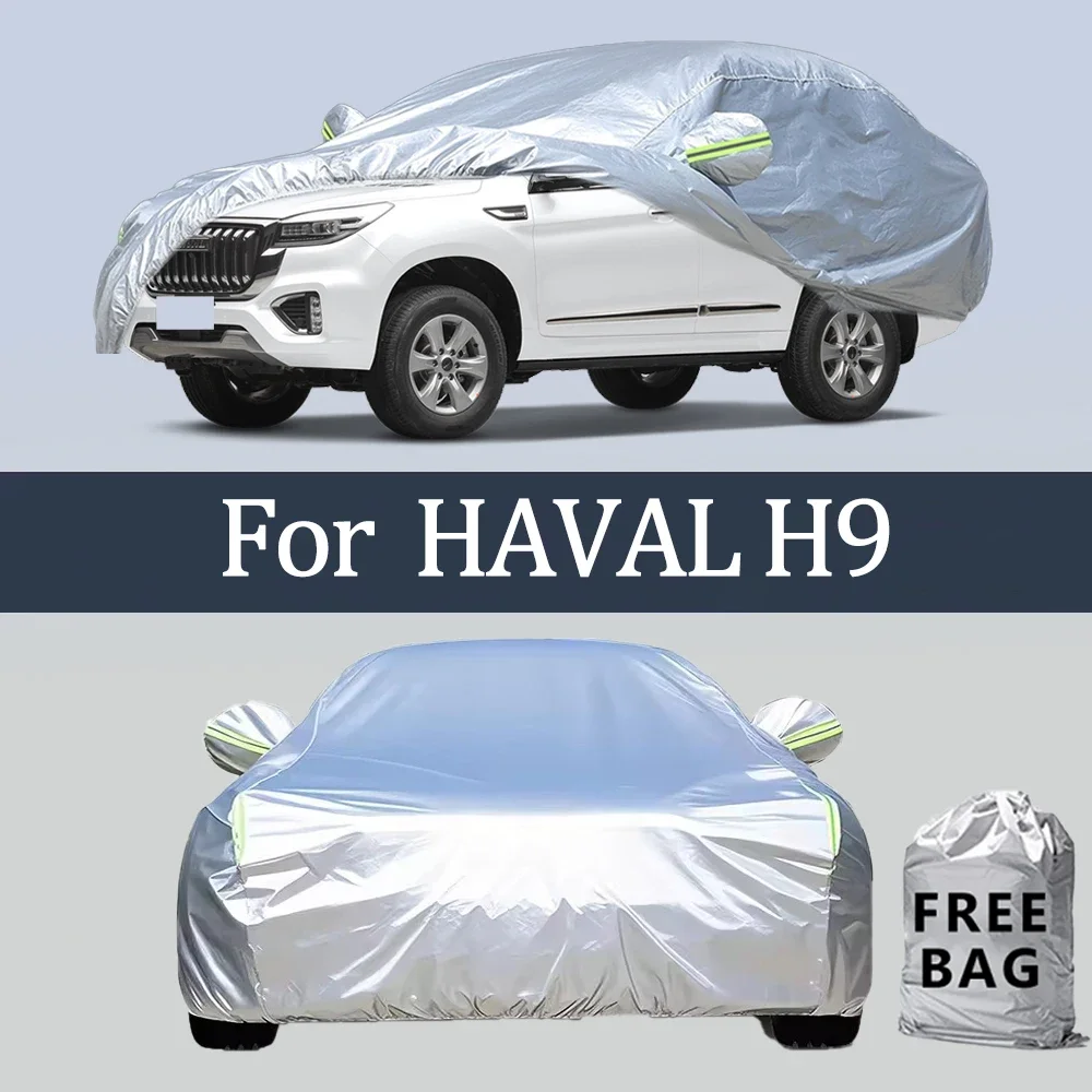 

For HAVAL H9 Car Cover Outdoor Protection Covers Snow Sunshade Waterproof Dustproof Exterior UV Car Accessories
