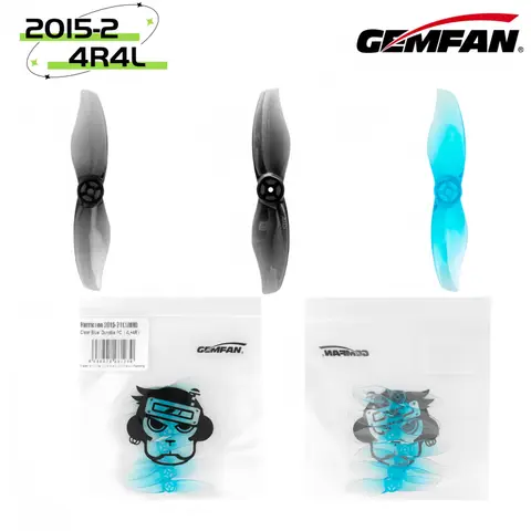 24pcs 2-Blade Gemfan 2015-2 2.0x1.5 50mm CCW/CW Propeller Hollow Cup Brushless Motor RC Drone Airplane Parts 12Pairs