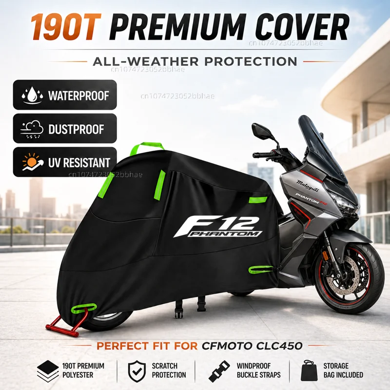 For Malaguti Phantom F12 1998-2012 Motorcycle Cover Waterproof Outdoor Scooter UV Protector M-4XL Rain Dust Sun Sunproof Scratch