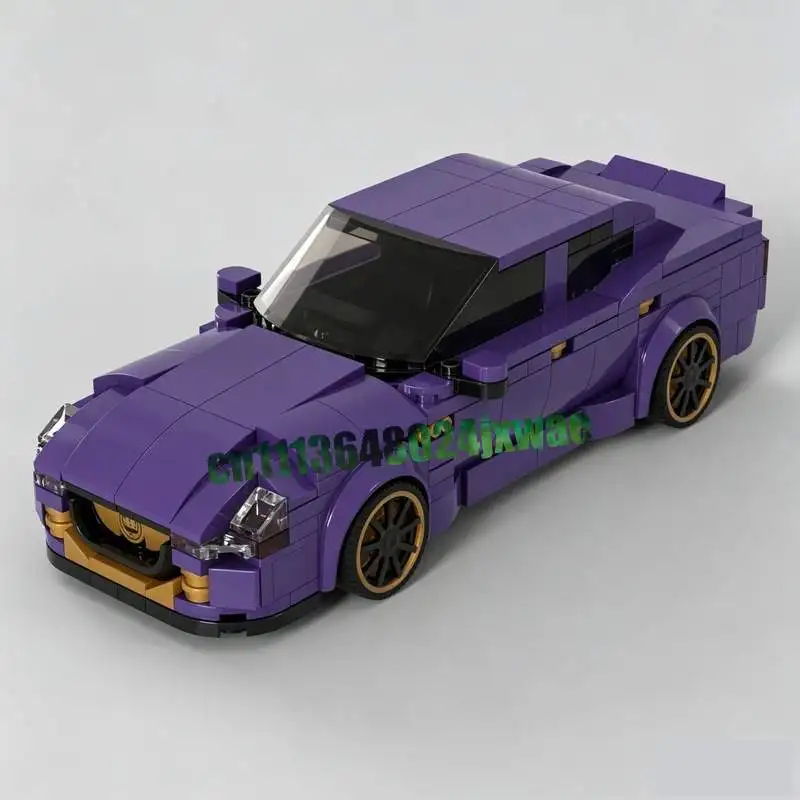 NEW 457Parts 8Wide Penguin Themed Vehicle Model Moc Custom Puzzle Building Blocks Diy Assembly Toy Creative Popular Gift Display