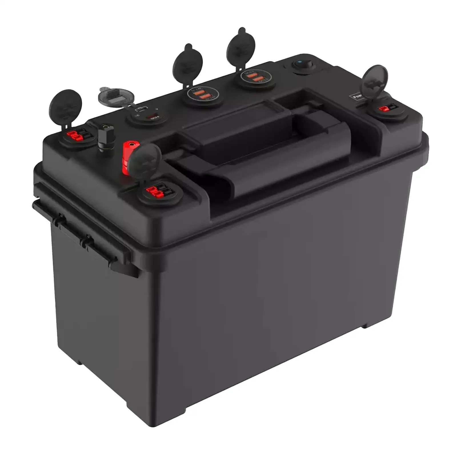 Battery Box Heavy Duty Emergency Power Storage for Picnic Travel Truck