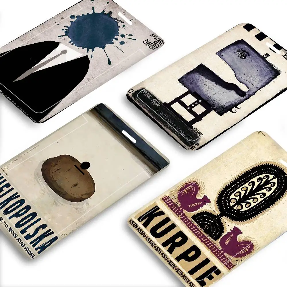 

Держатель для кредитных карт и бейджей в стиле ретро с изображением Рыжарда Каджи, с ремешком на шею