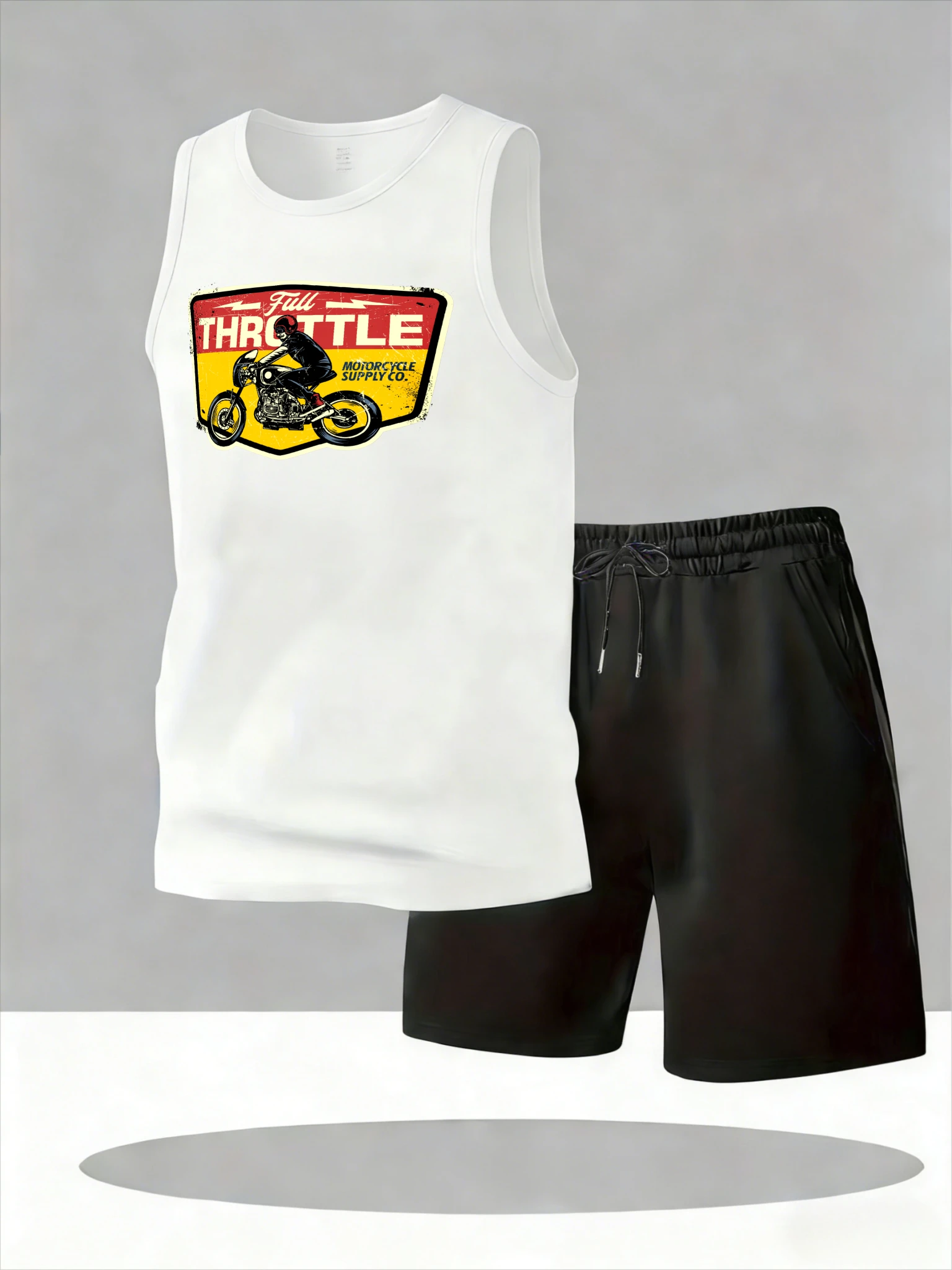 

Men's Tank Top Sets 2026 Summer Quick drying running sports Breathable Old money man crewneck oversize sets for men beach