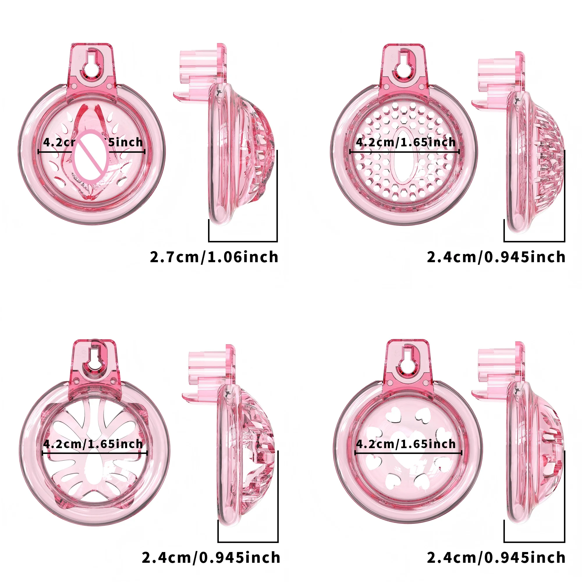 Cobra Soft Rubber Transparent CB Lock Fidelity SM Male And Transgender Penis Restraint Adult Toy view 6