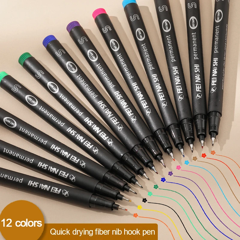 Colored Permanent Marker Art Pens Waterproof Pen Perfect For Drawing And Art