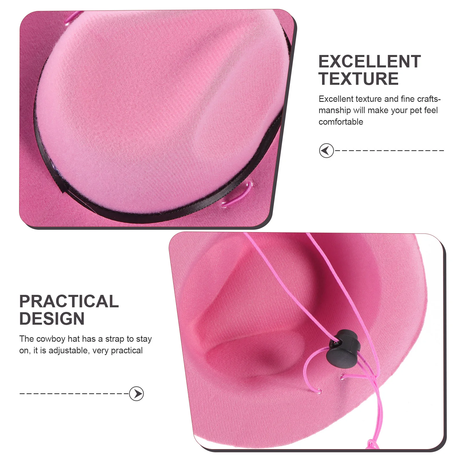 

Dog Cowboy Hat Adjustable High-Grade Cotton Pet Hat For Dogs Cats Wear-Resistant Party Carnival Cosplay Accessory