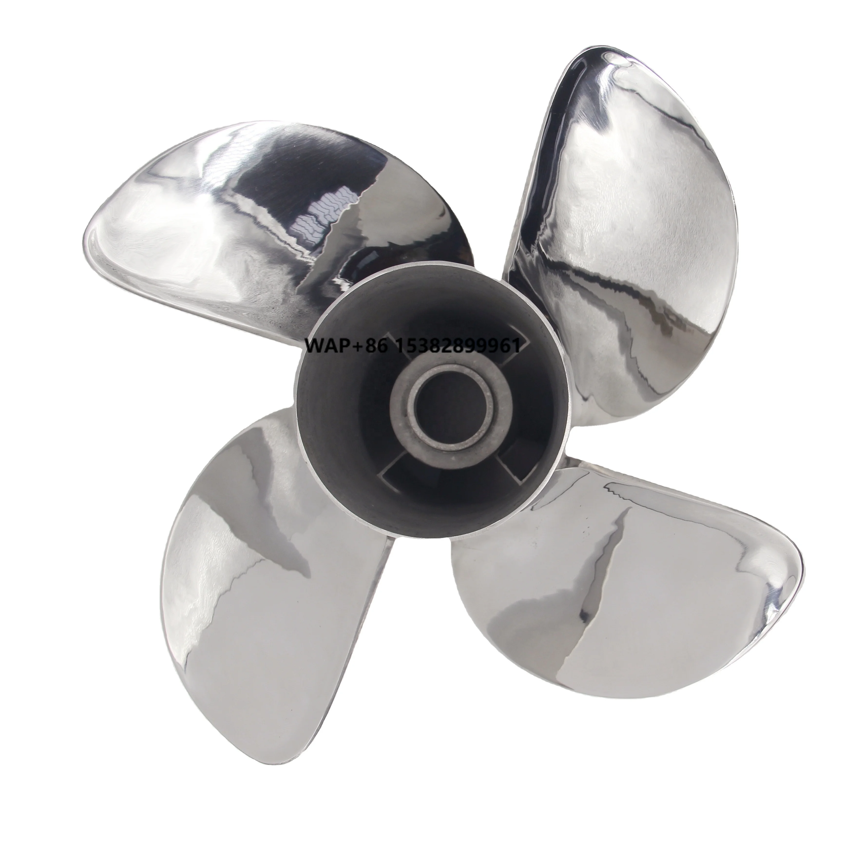High Performance Outboard  Propeller Match for Engine Stainless Steel 4 Blade Propeller