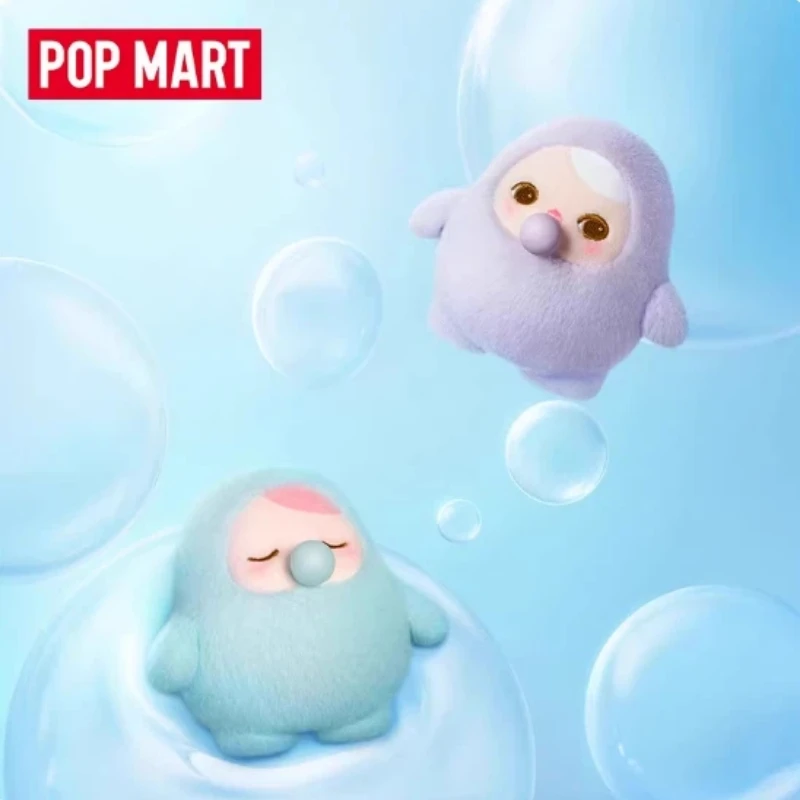 

Genuine POPMART PUCKY Bean Bubble Series Blind Box Kawaii Trendy Toy Creative Desktop Decoration Mystery Box Action Figure