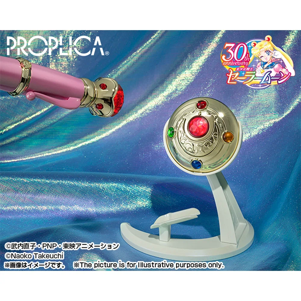 Em estoque! Conjunto de transformação original BANDAI PROPLICA Sailor Moon Moon Stick - broche, caneta, figura de estrela de cristal e brinquedo modelo
