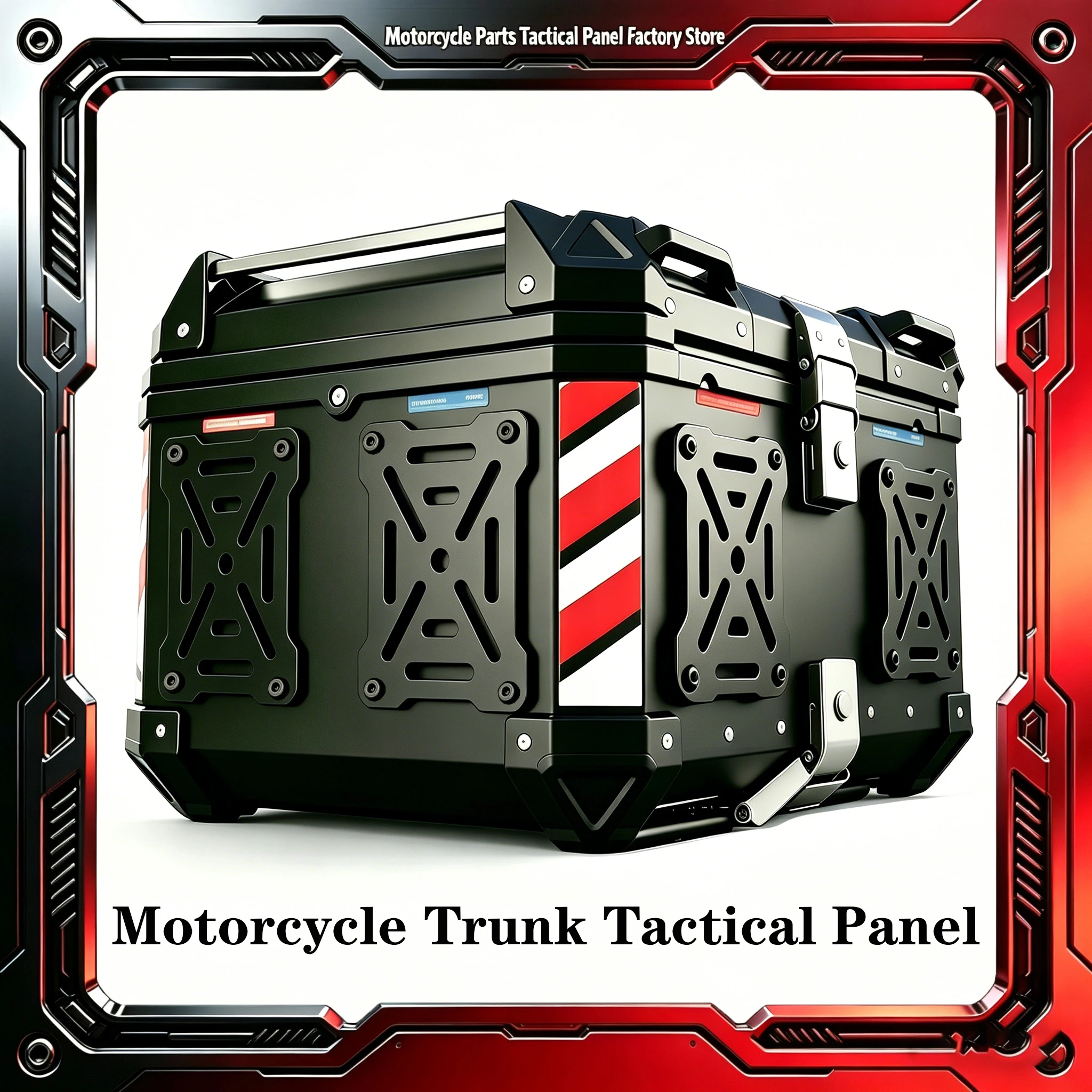

2PCS Tactical Expansion Panel For Motorcycle Trunk Molle Panel Quick-Mounting aluminum alloy Universal Modular Organizer Storage