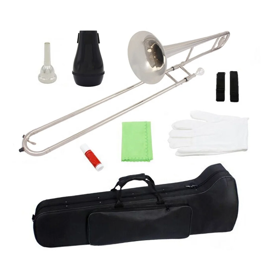 Professional Alto Trombone Set In Silver B Flat