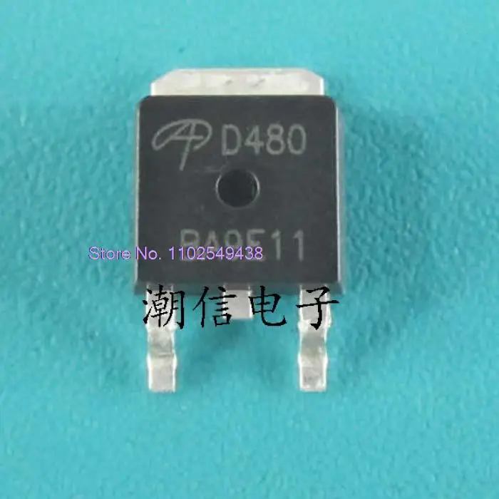 D480 AOD480 TO-252 MOS, 로트당 20 개