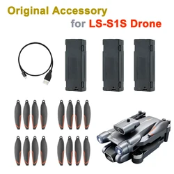 Składany dron LSRC S1S LS-S1S zdalnie sterowany Quadcopter oryginalne akcesorium 3.7V 1800mAh/kabel do ładowarki USB/część łopata śmigła