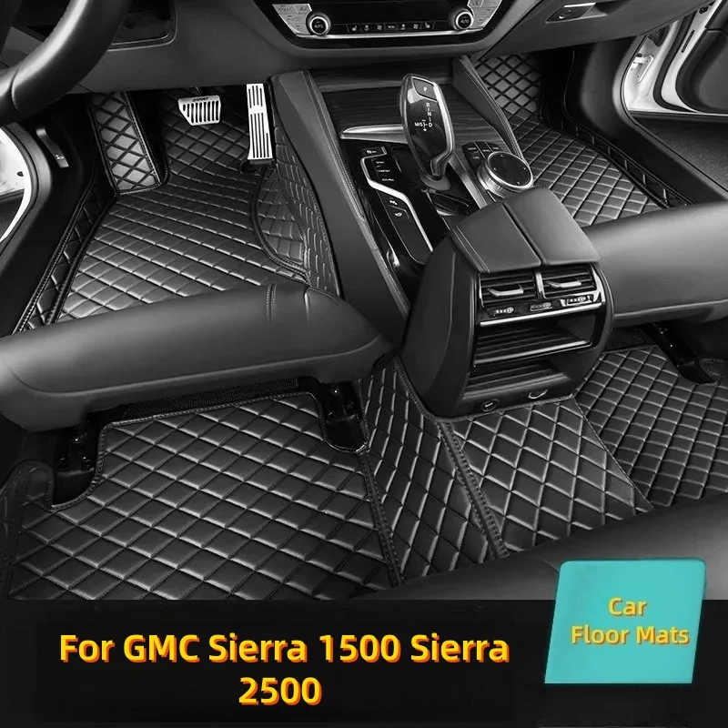 

Кожаные автомобильные коврики с полным покрытием для GMC Sierra 1500 Sierra 2500 Yukon XL Terrain Acadia Acadia, аксессуары для интерьера