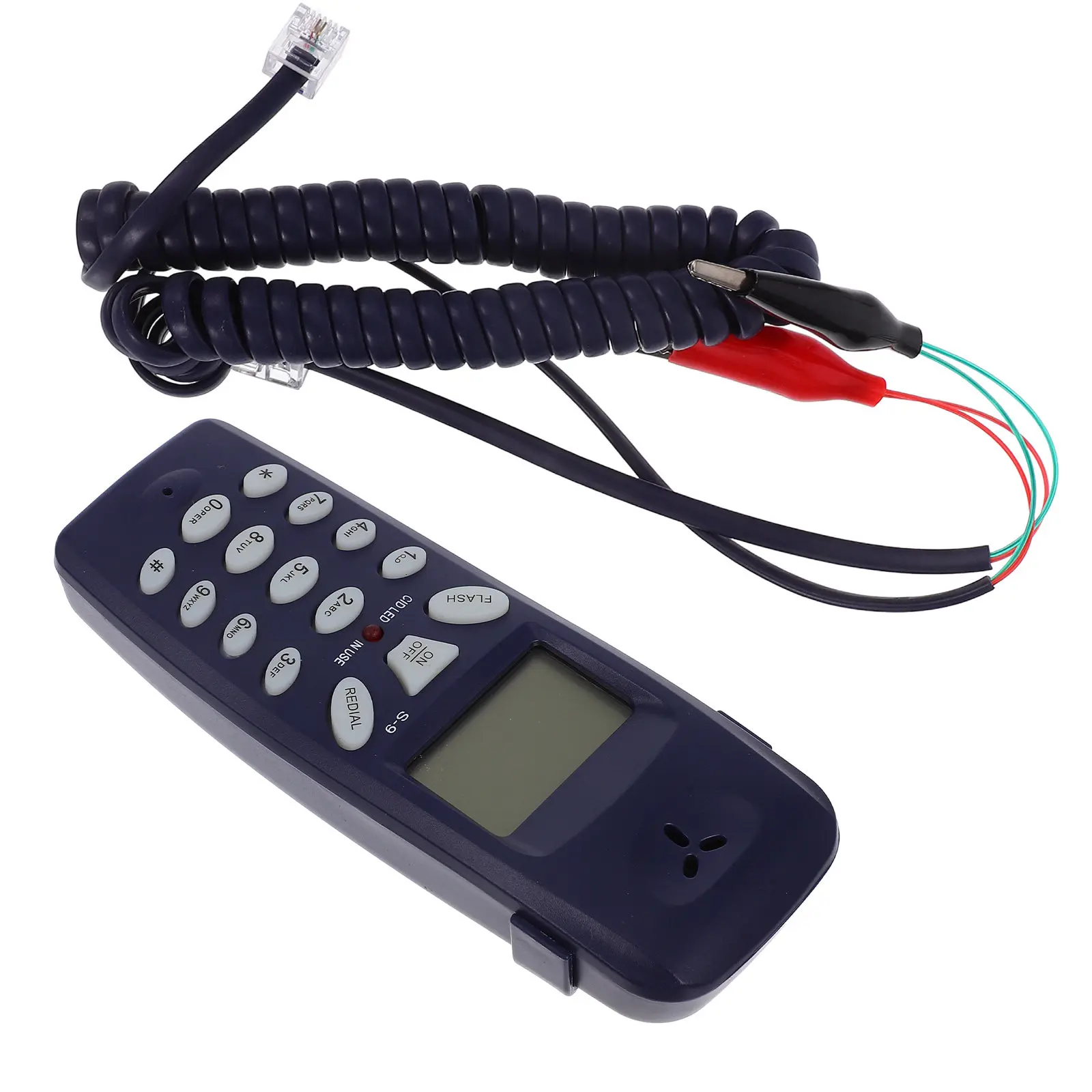 Corded Phone LCD Display Caller Id Tester Landline Phone Accurate Detection Desktop Portable for Home