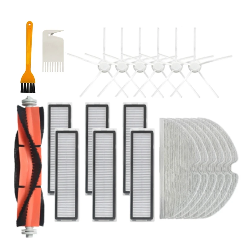 إكسسوارات استبدال مكنسة كهربائية روبوت ، فرشاة رئيسية ، فلتر HEPA ، فرشاة جانبية ، قماش ممسحة ، قطع غيار خرقة لدريمة D9