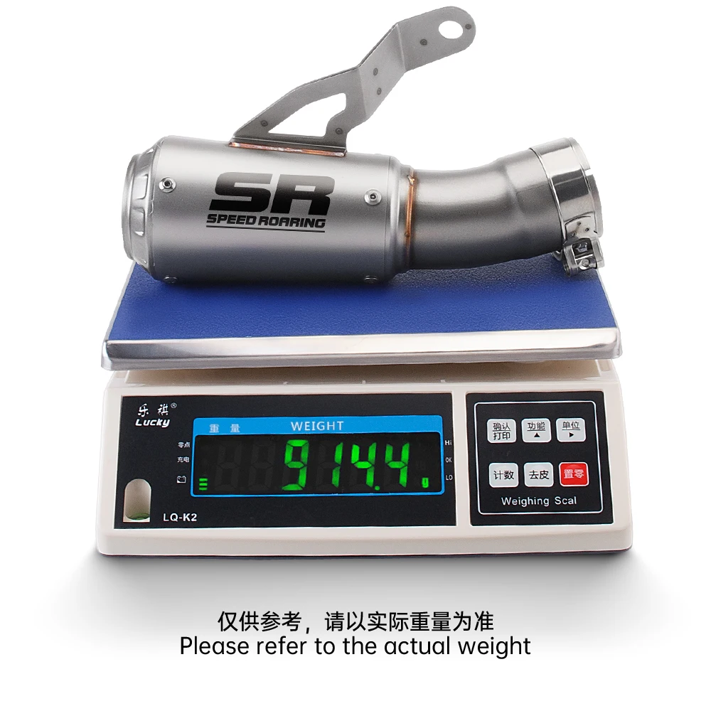 

60mm Slip-On Exhaust System Stainless Steel Muffler For BMW S1000RR 2019-2024